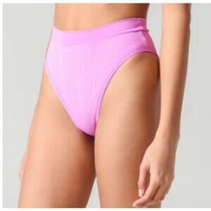 L*Space Frenchi Bikini Bottom Bitsy Cut Size Small Rosebud Pink NWOT